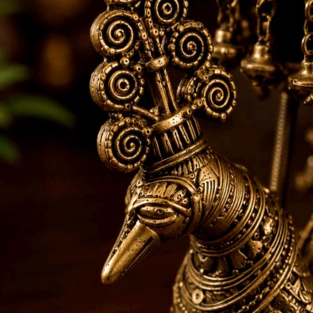 Handcrafted Brass Dhokra Tribal Boat with Musicians